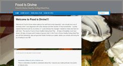 Desktop Screenshot of foodisdivine.com